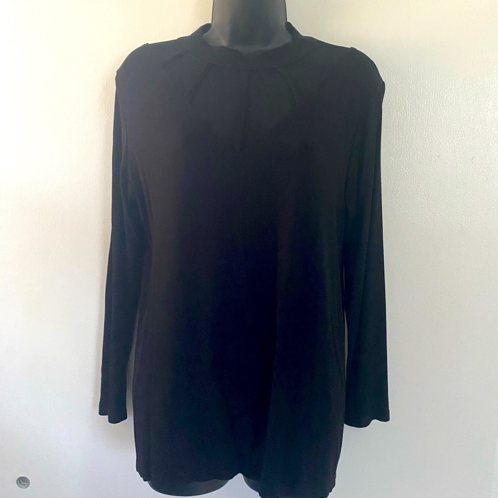 Kim & cami illusion mock turtleneck